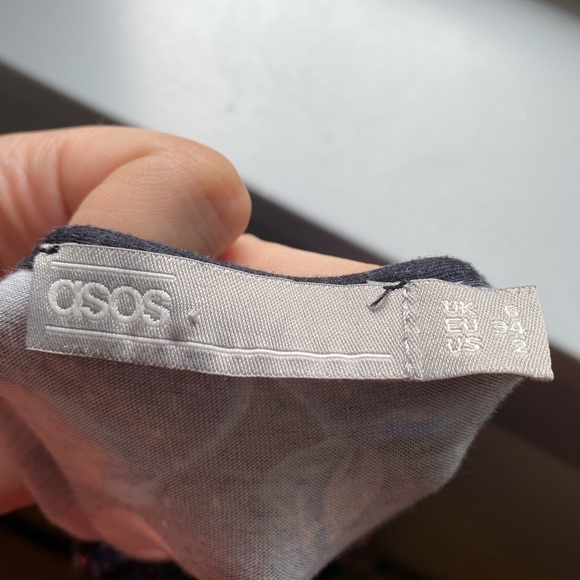 NWOT Asos floral blouse short sleeve size 2 - Picture 8 of 8